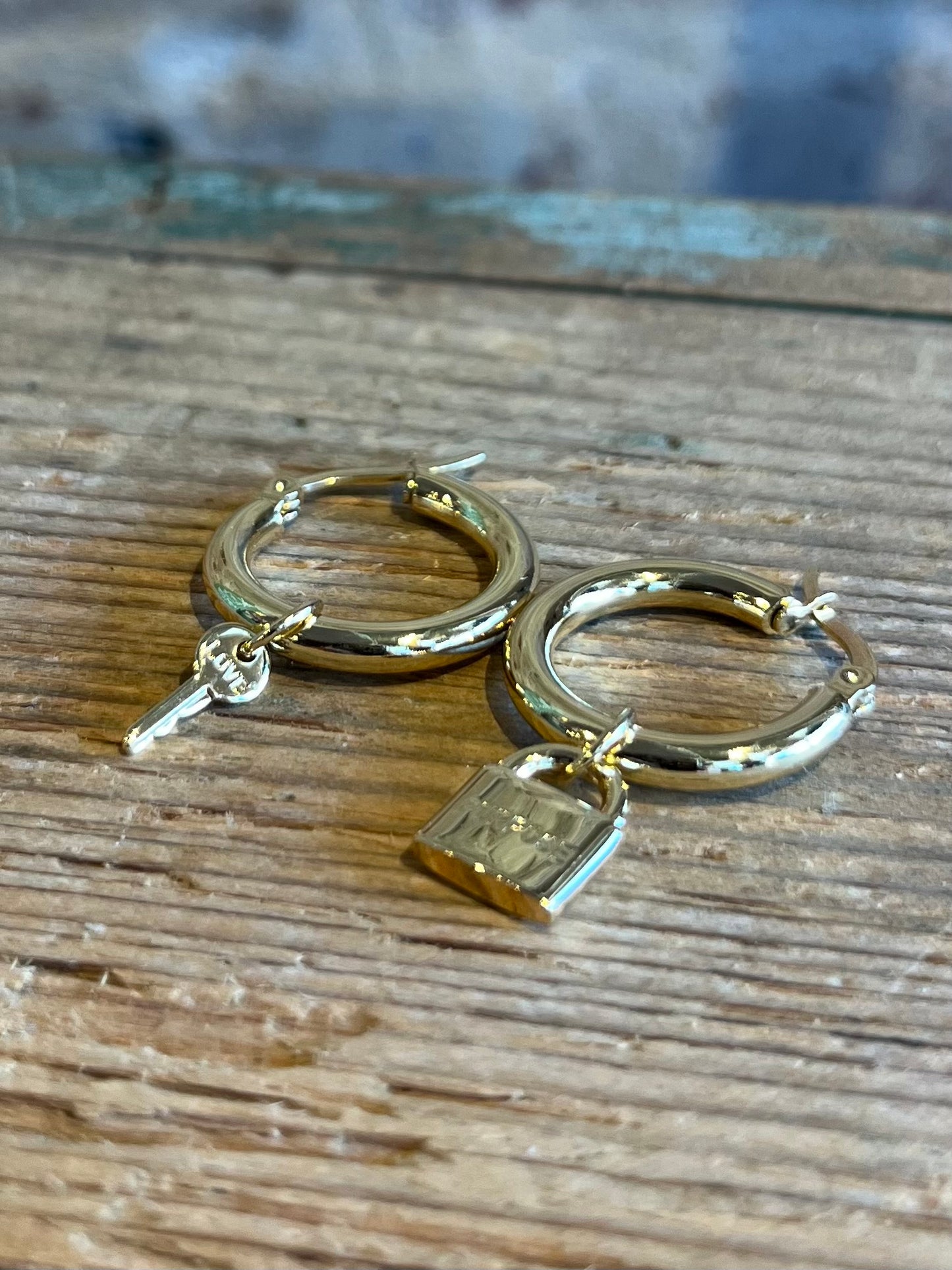 Love & Purpose Hoop Earrings- Gold