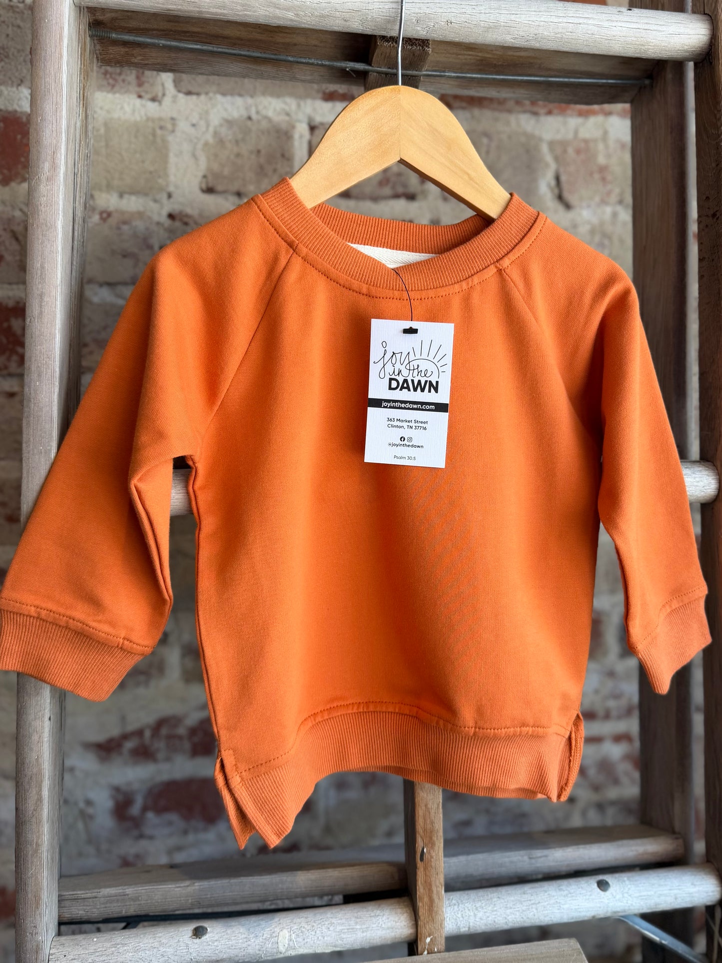 Pumpkin Orange Pullover - Baby/Toddler
