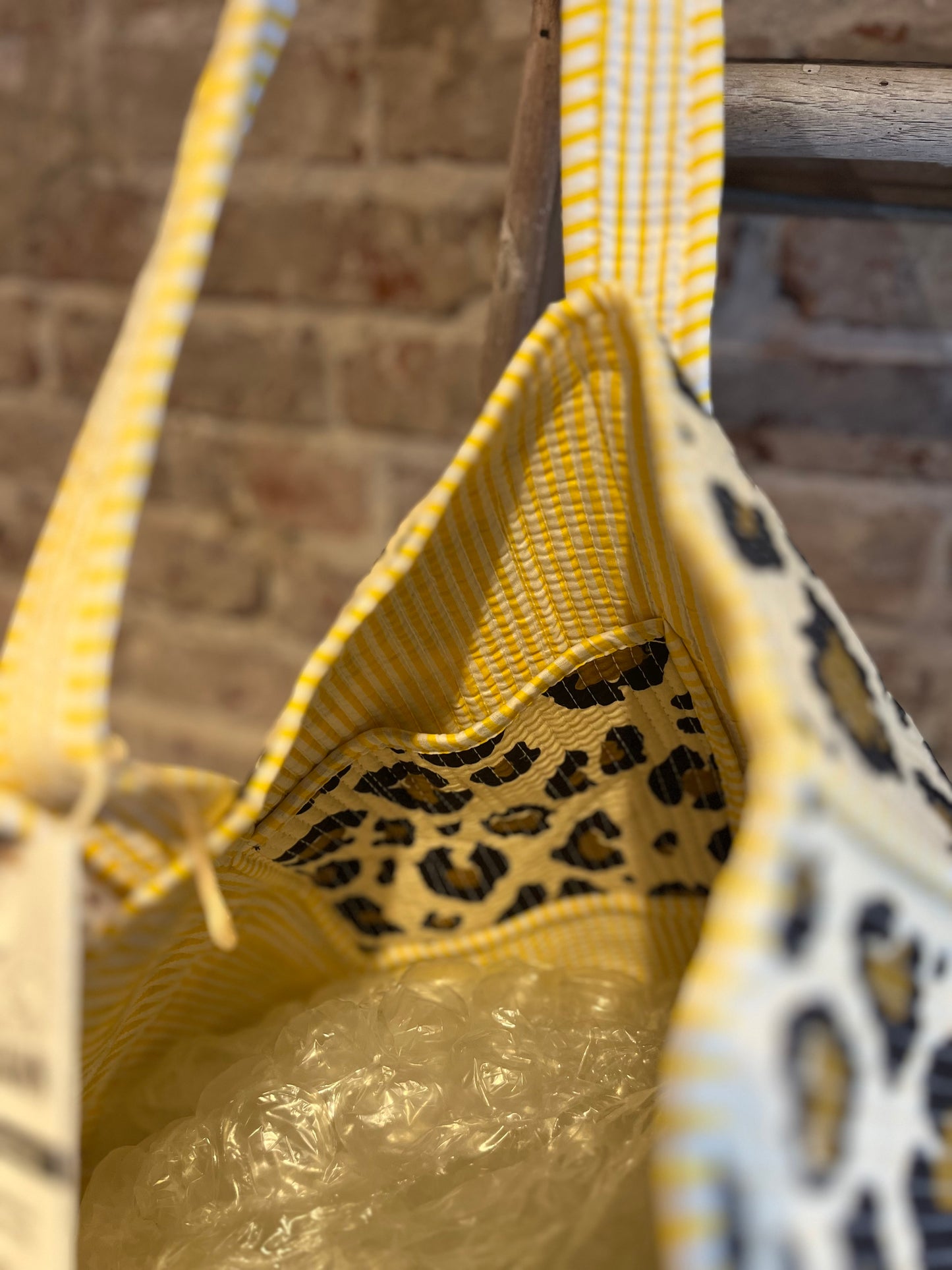 Wild Cheetah Quilted Tote Bag