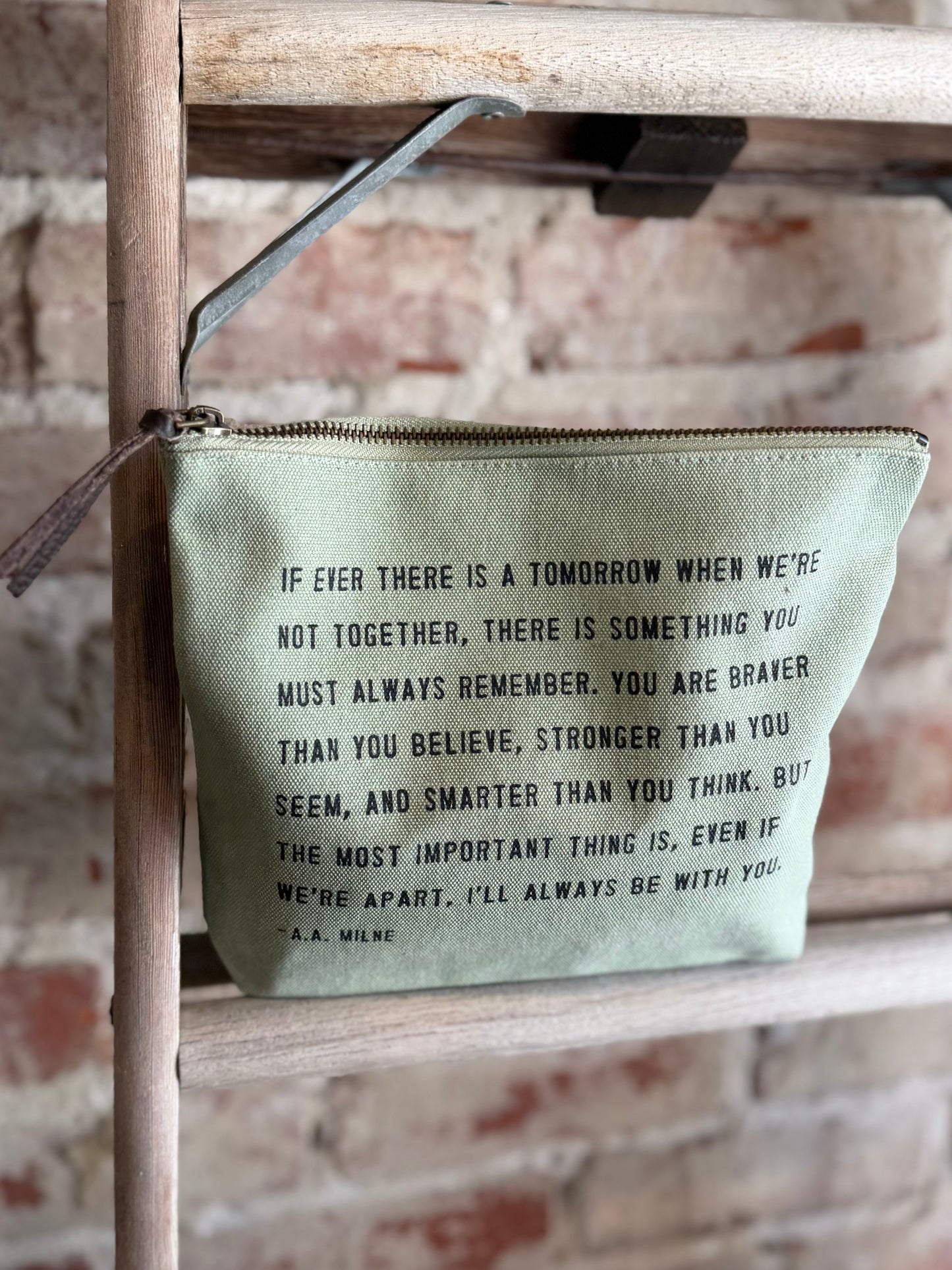 Always Remember Canvas Zip Bag