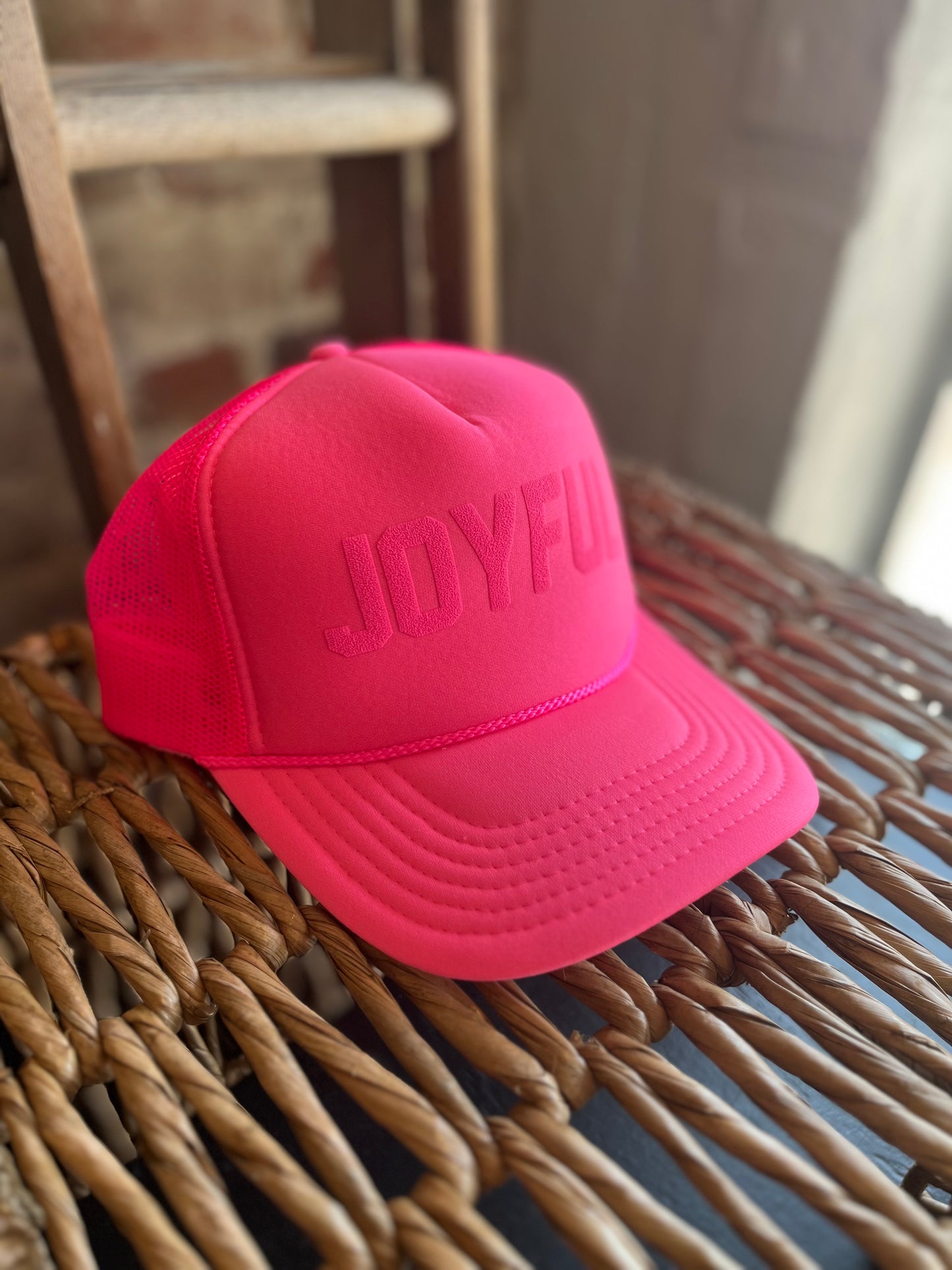 JOYFUL Foam Trucker Hat-Neon Pink