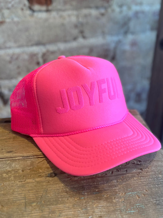 JOYFUL Foam Trucker Hat-Neon Pink