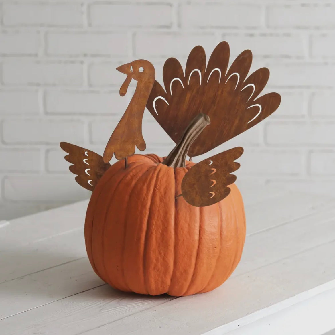 Turkey Pumpkin Decorative Picks