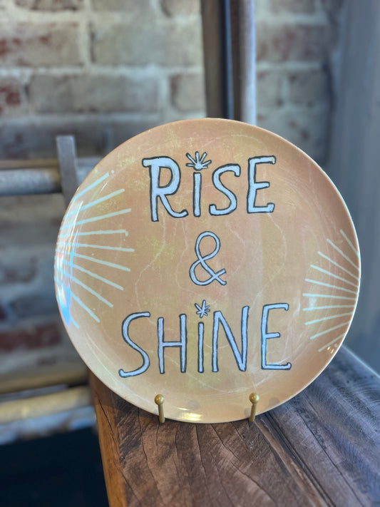 Rise and Shine Melamine Plate