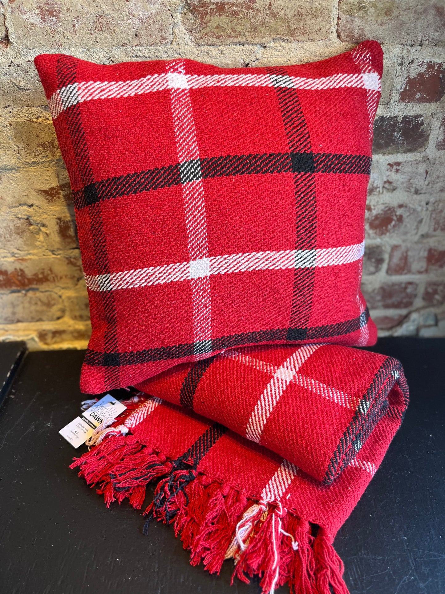 Brushed Cotton Flannel Throw Blanket