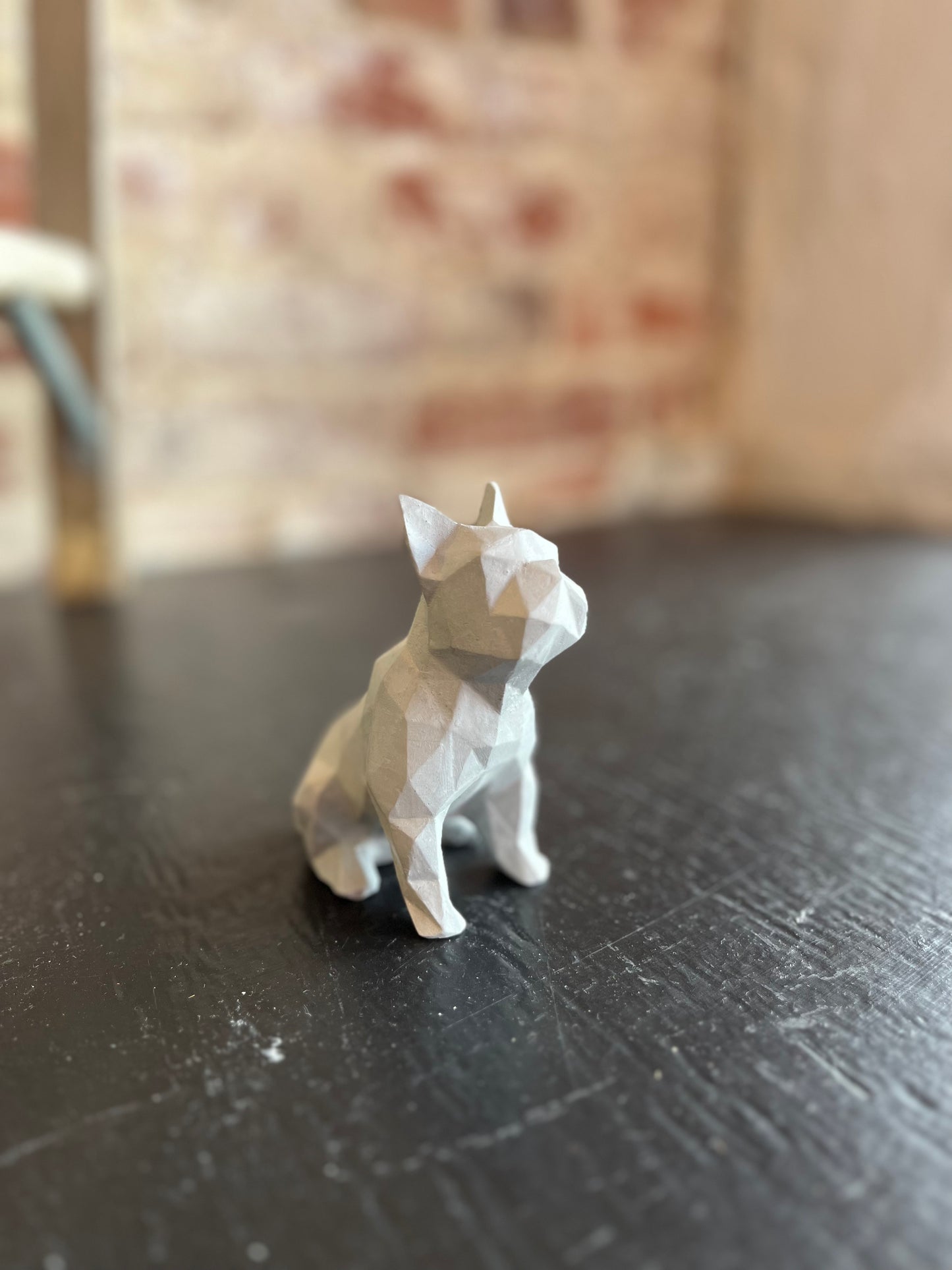 Concrete French Bulldog Statue