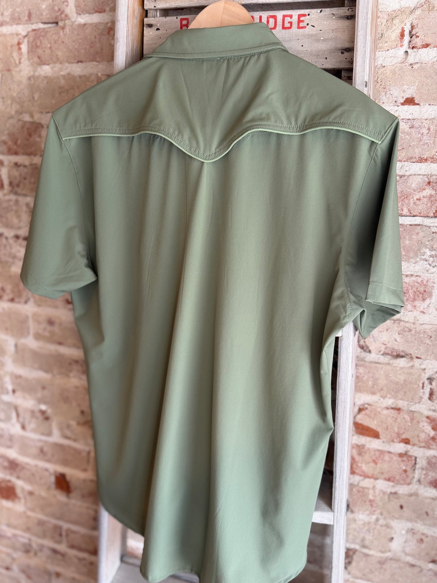 Men’s Rio Pearl Snap Shirt - Fern Green