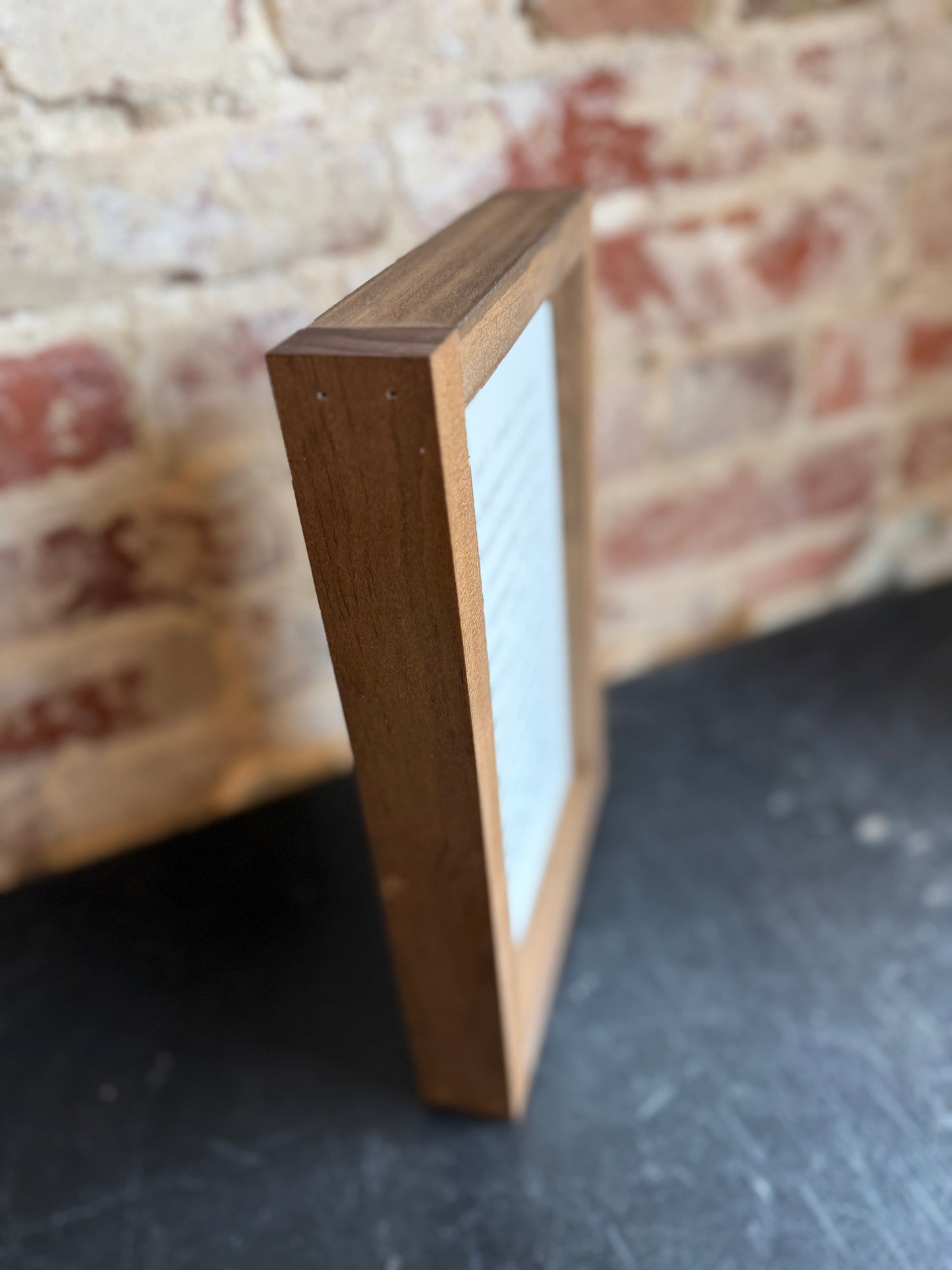 Love Isn't Always  Wall Art - 8x12 Dark Walnut