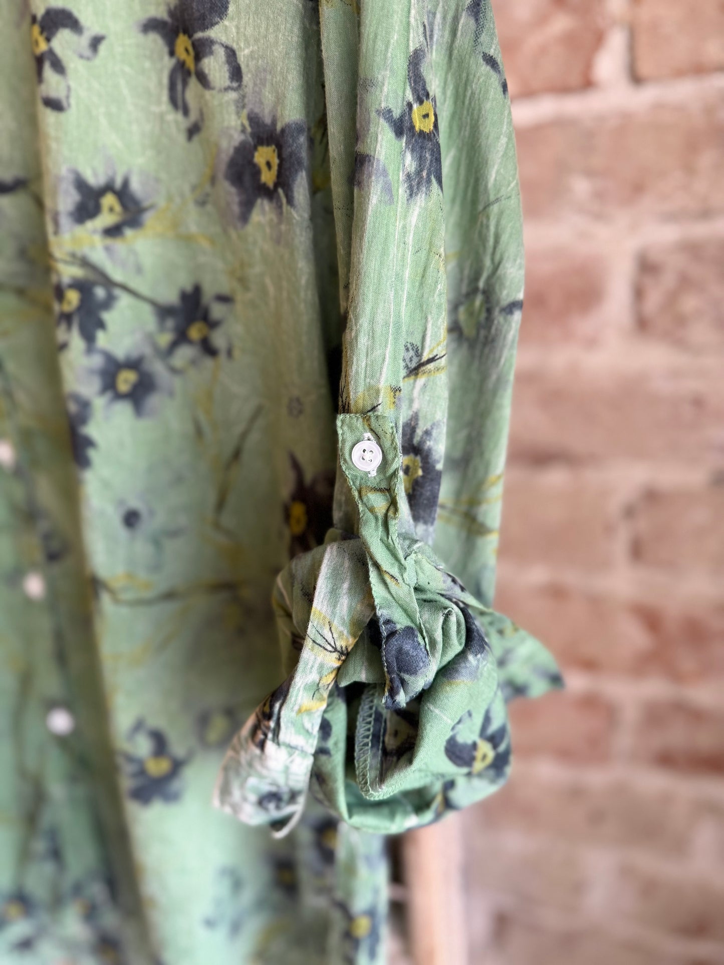 Emerald Bloom Blouse