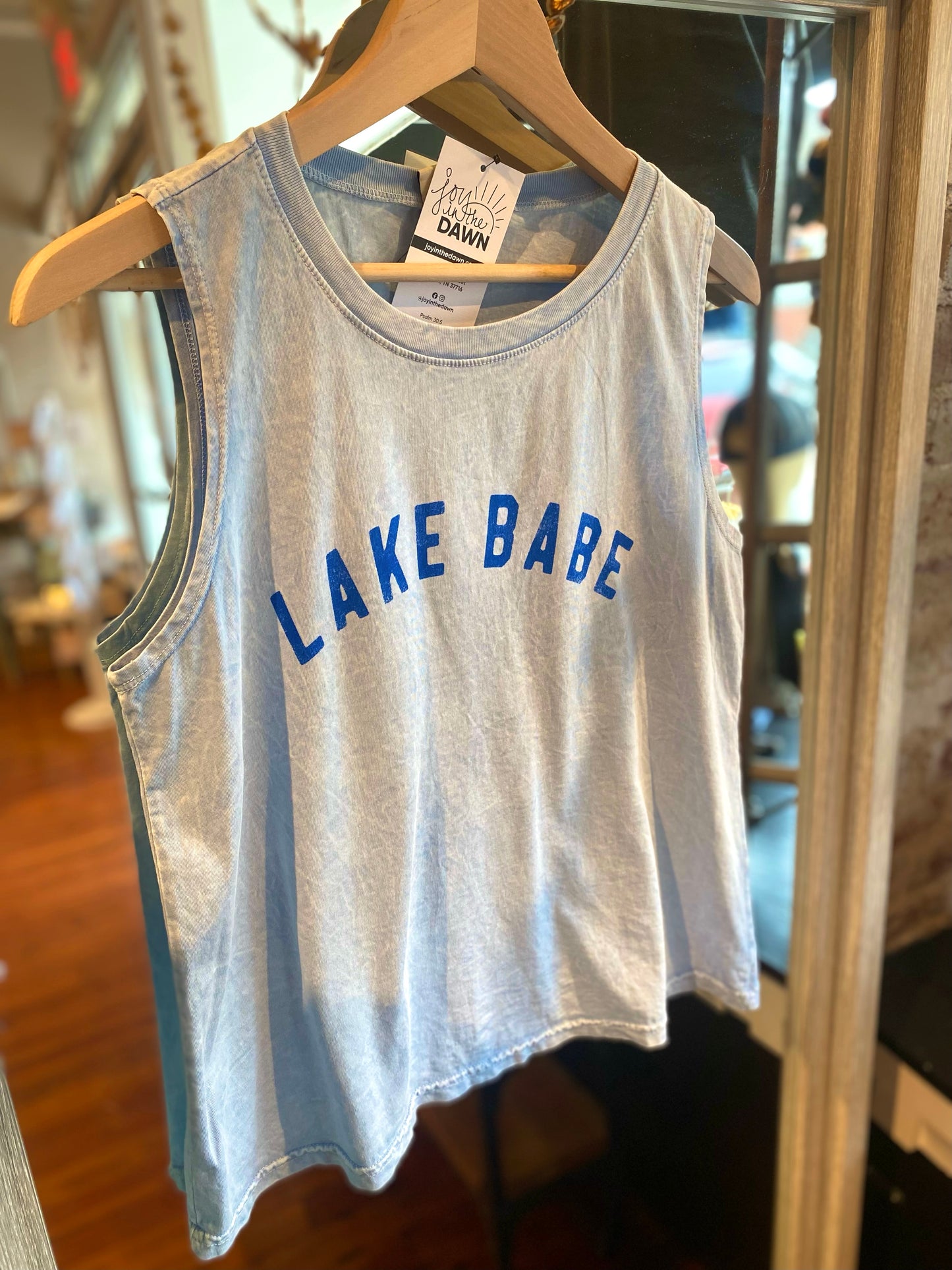 Lake Babe Tank Top- Light Blue