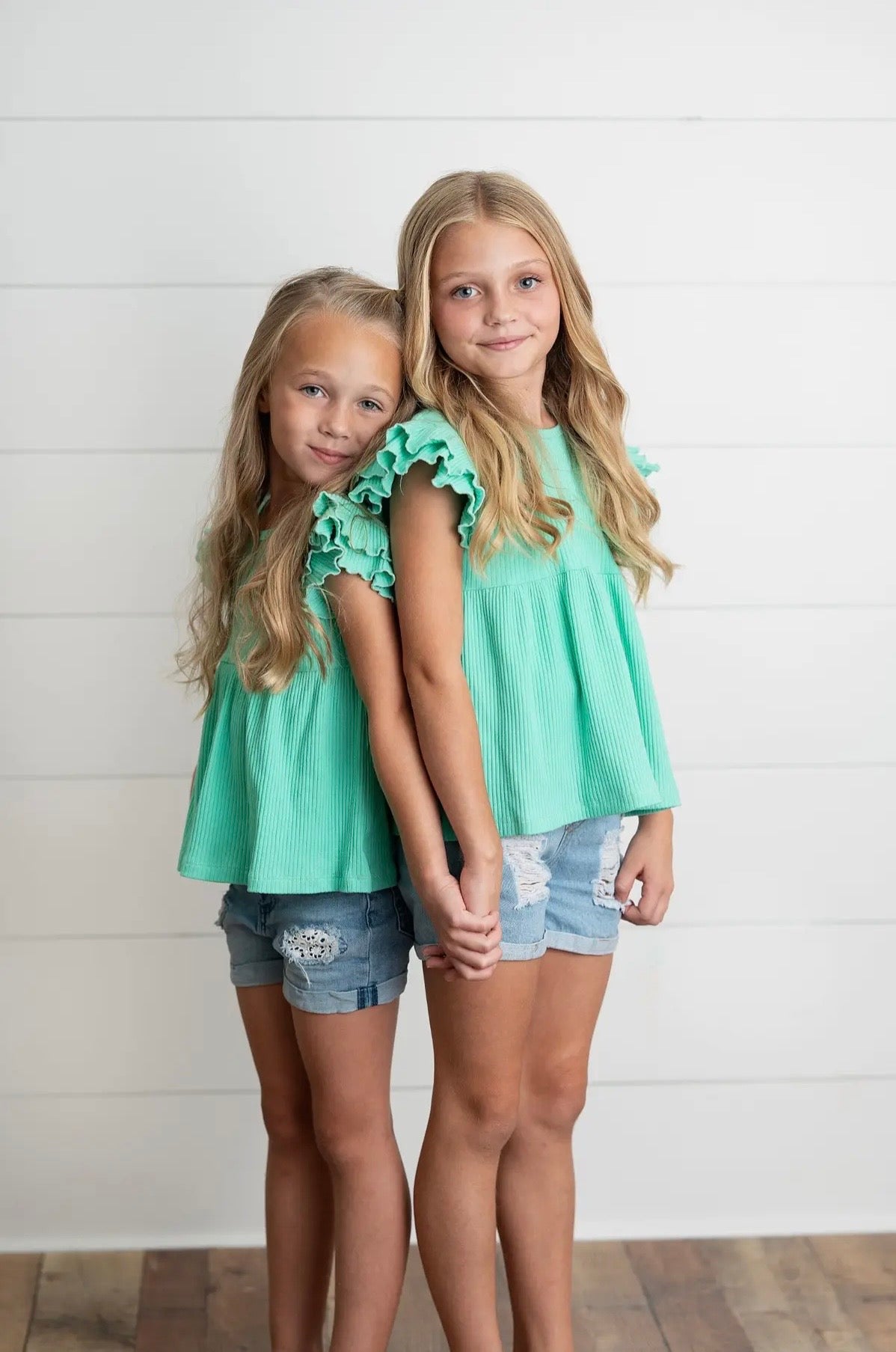 Turquoise Flutter Shirt - Toddler/Kid
