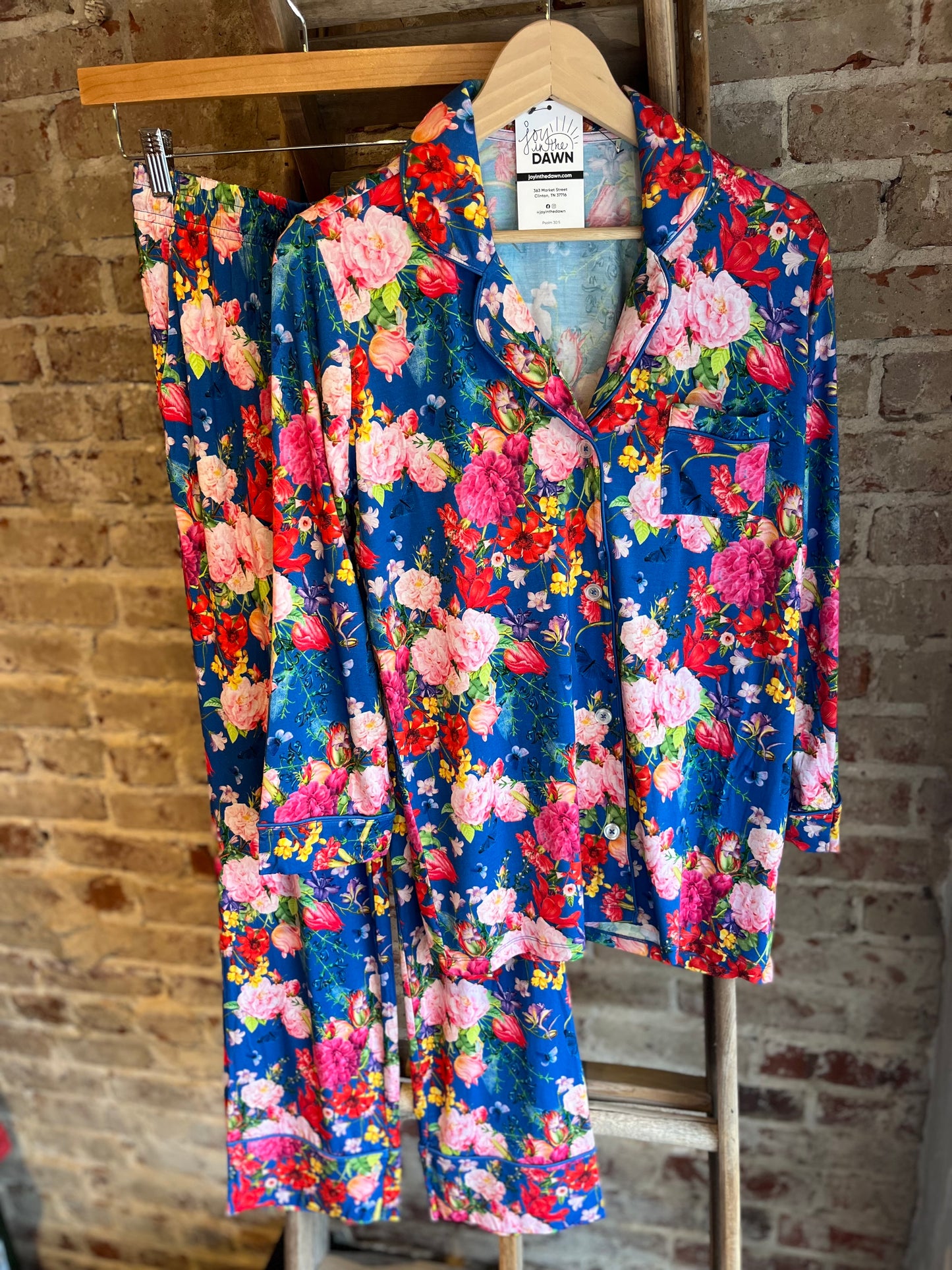 Floral Bamboo Pajamas- Adult