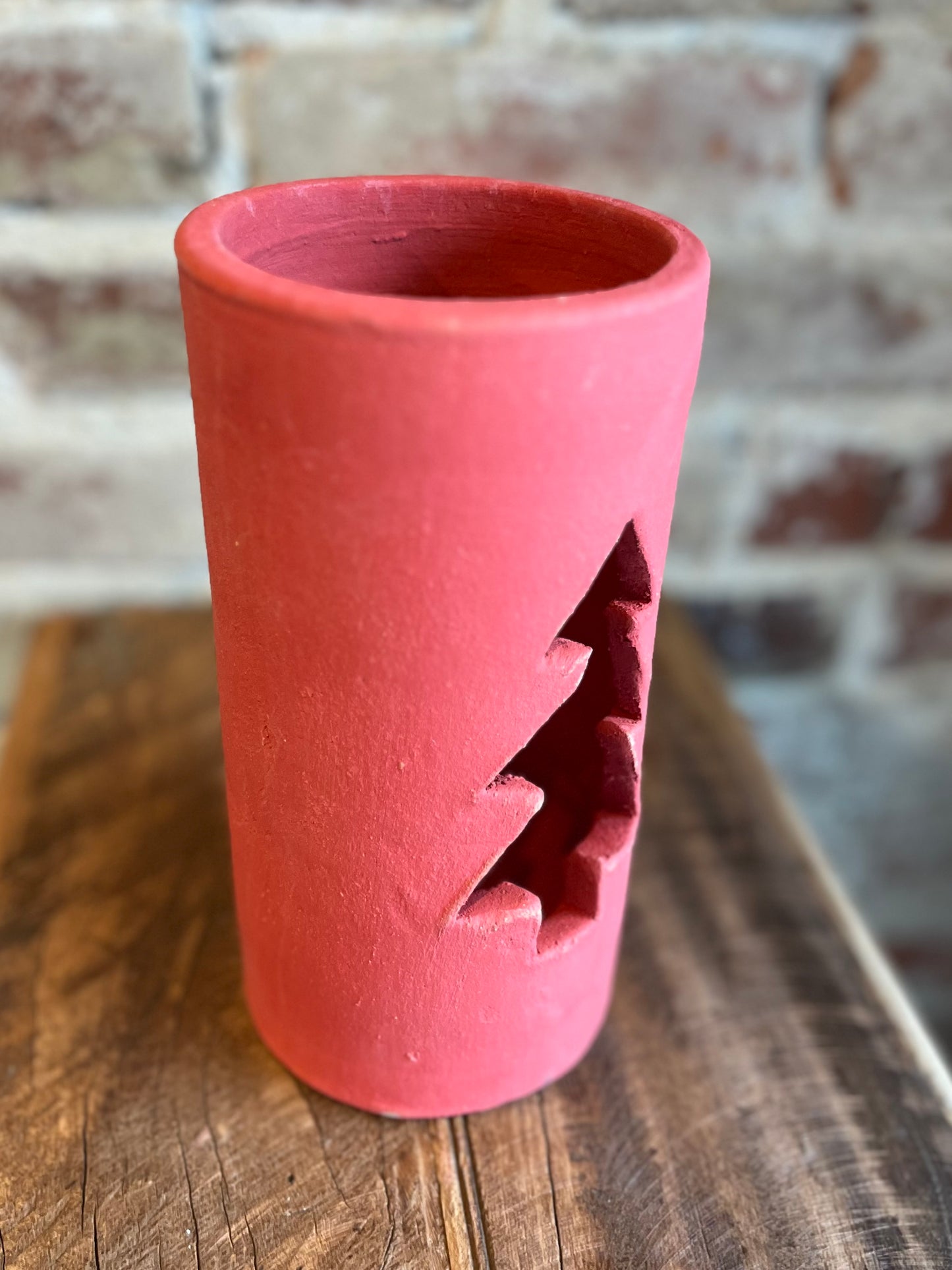 Clay Christmas Tree Luminary