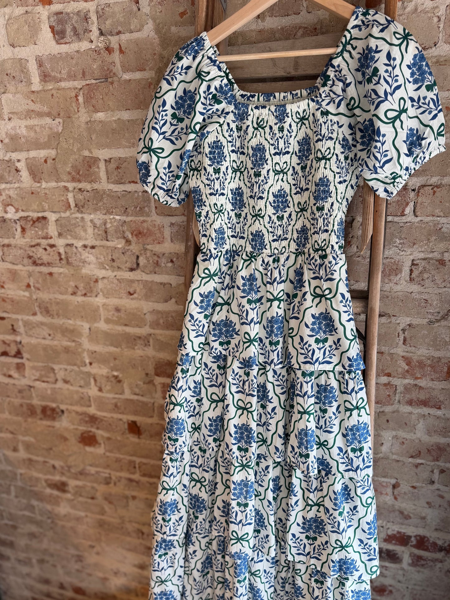 Joyful Blue Floral Dress