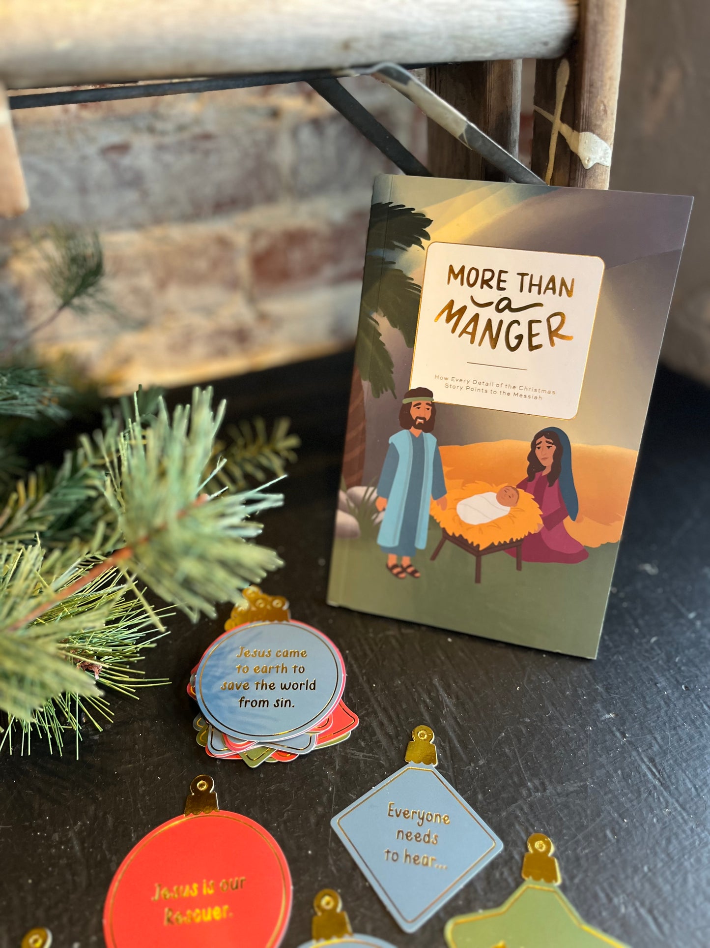 ADVENT: More Than a Manger Devotional w/ Ornaments Set