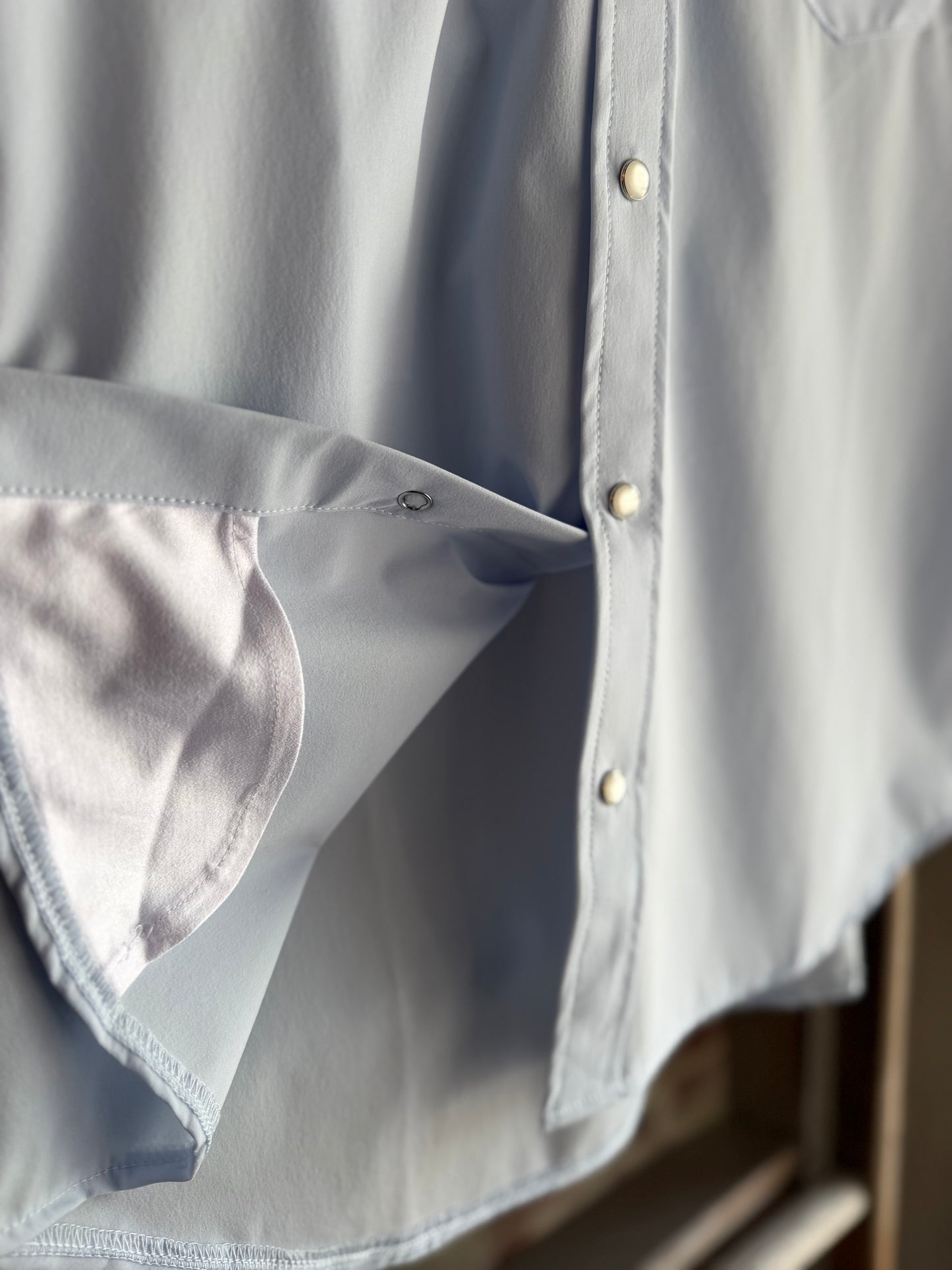 Men’s Pearl Snap Shirt -Blue