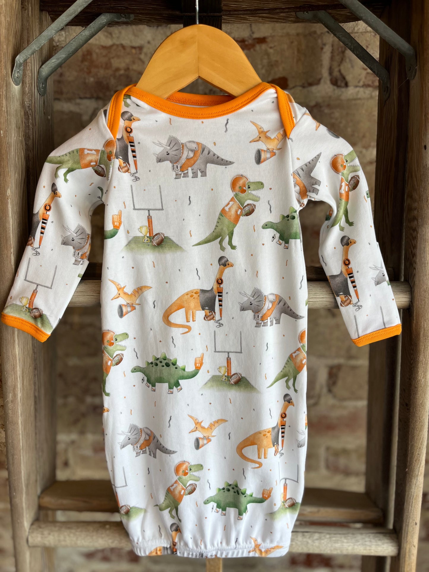 TN Dino Football Sleep Gown