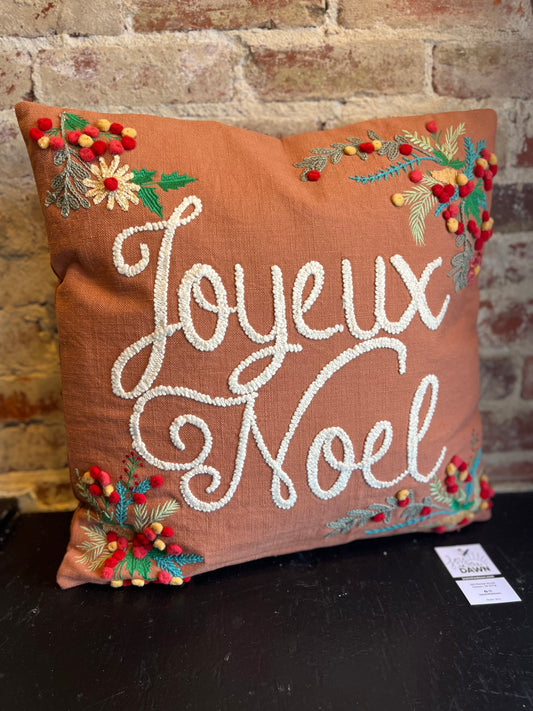 Joyeux Noel Throw Pillow