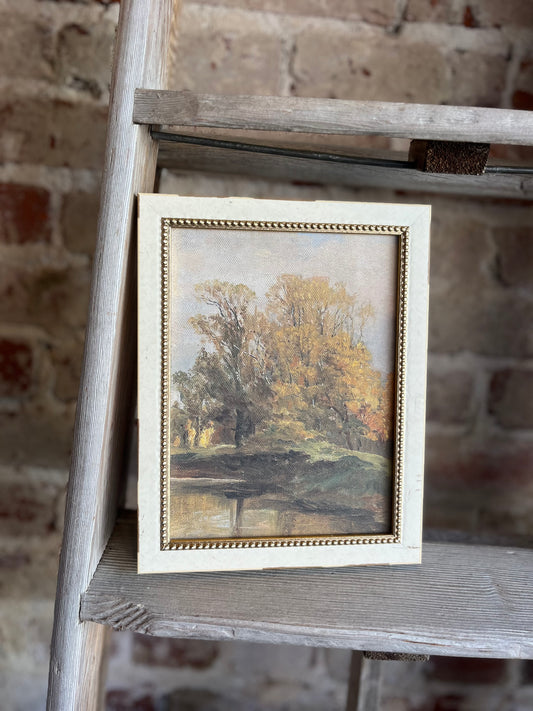 Autumn Study Framed Antique Art