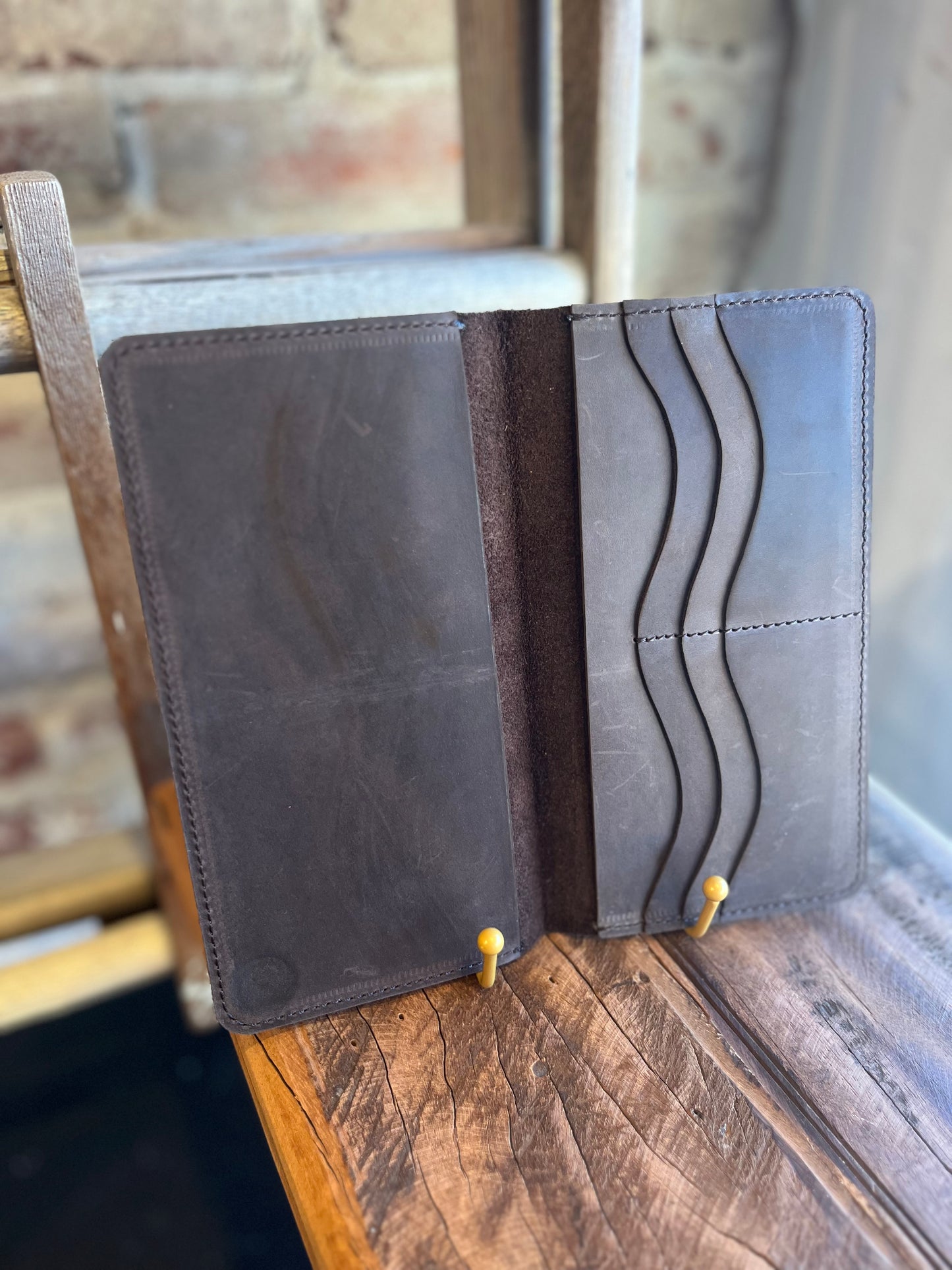 Leather Phone Wallet - Espresso