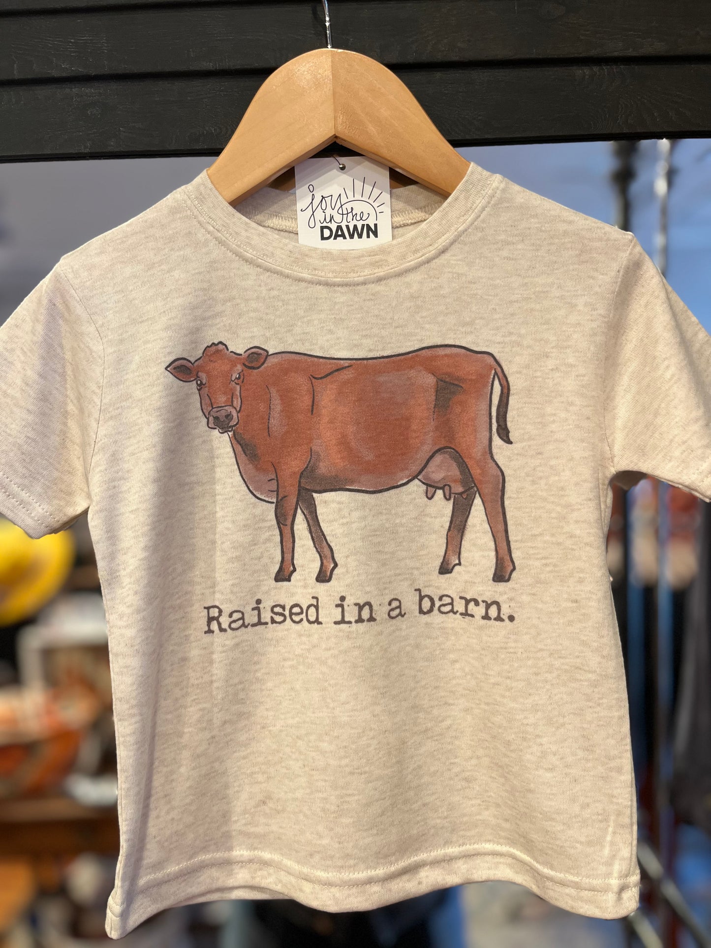 Raised in a Barn Cow Tee