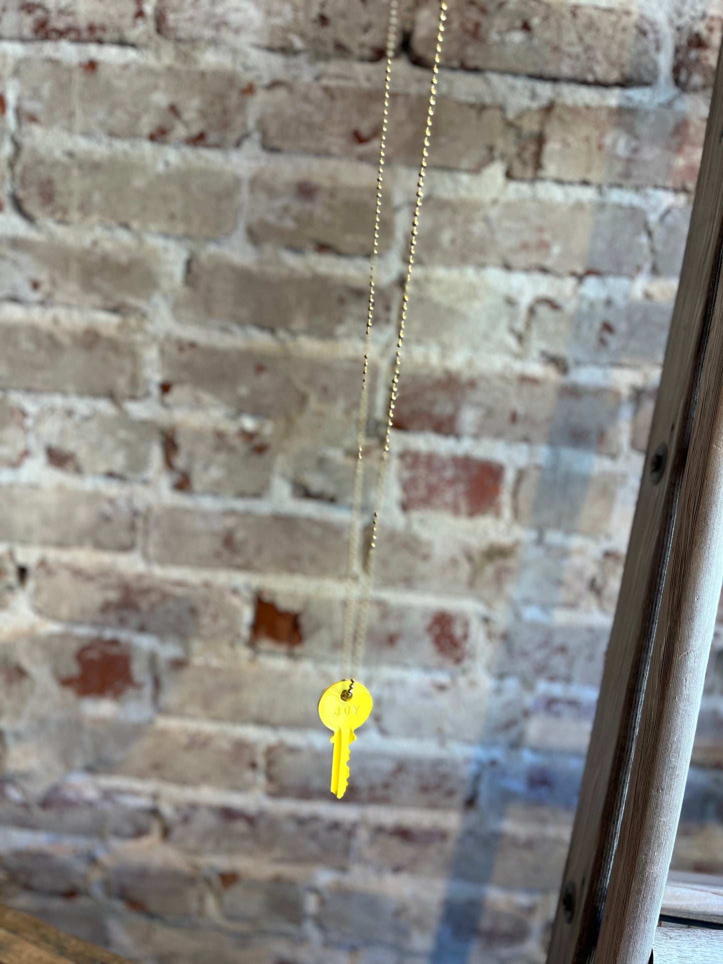 Joy Key Necklace - Yellow