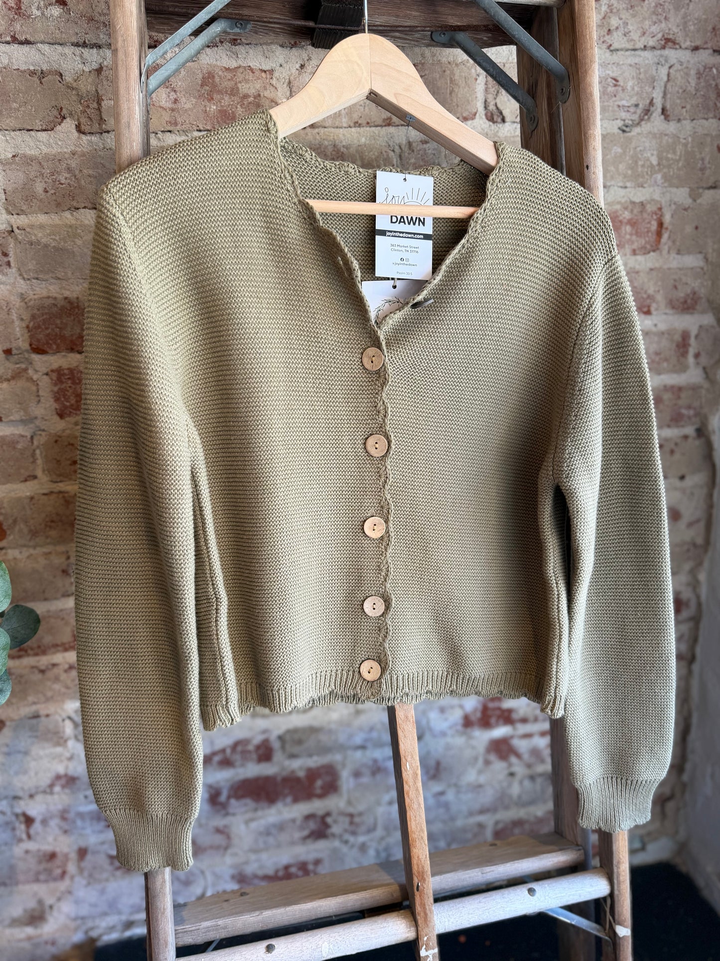 Sophia Sweater Cardigan - Olive