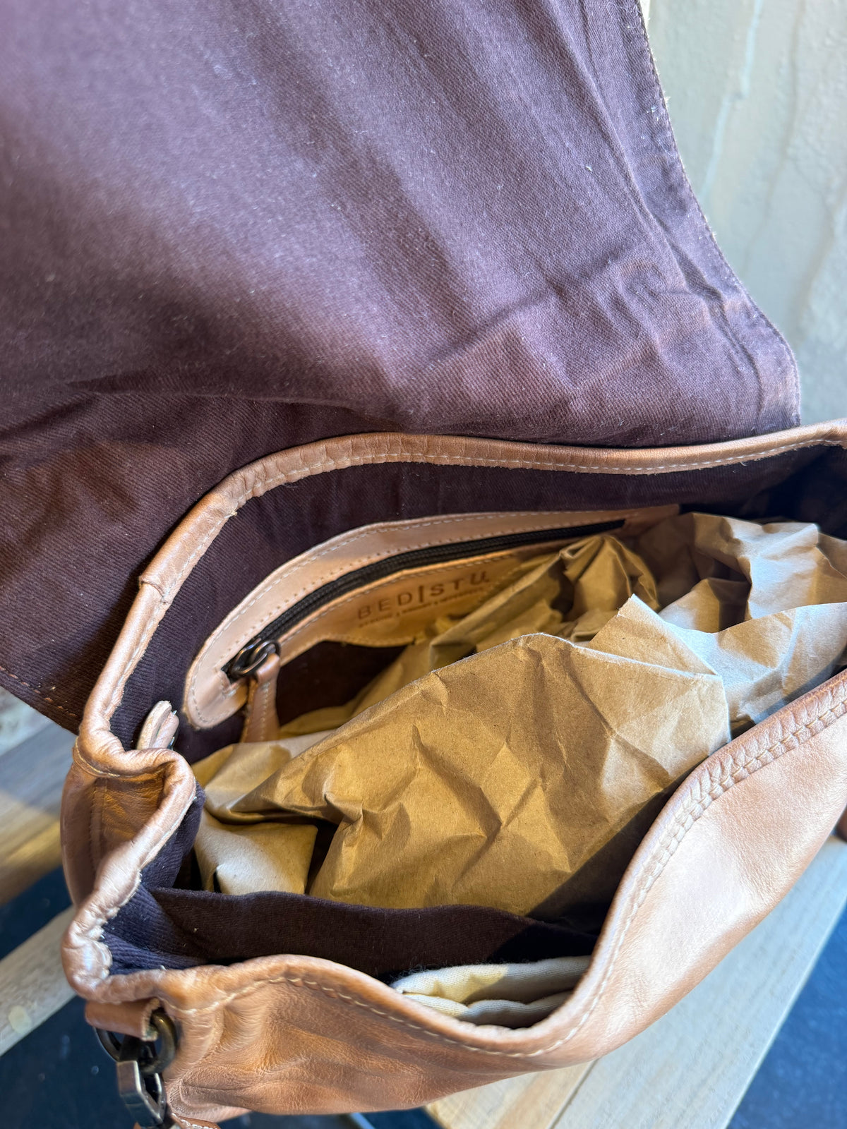 Sequoia Leather Bag - Tan Rustic