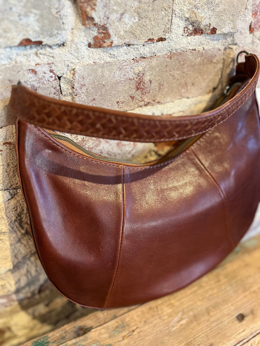 Saddle Shoulder Bag- Mahogany