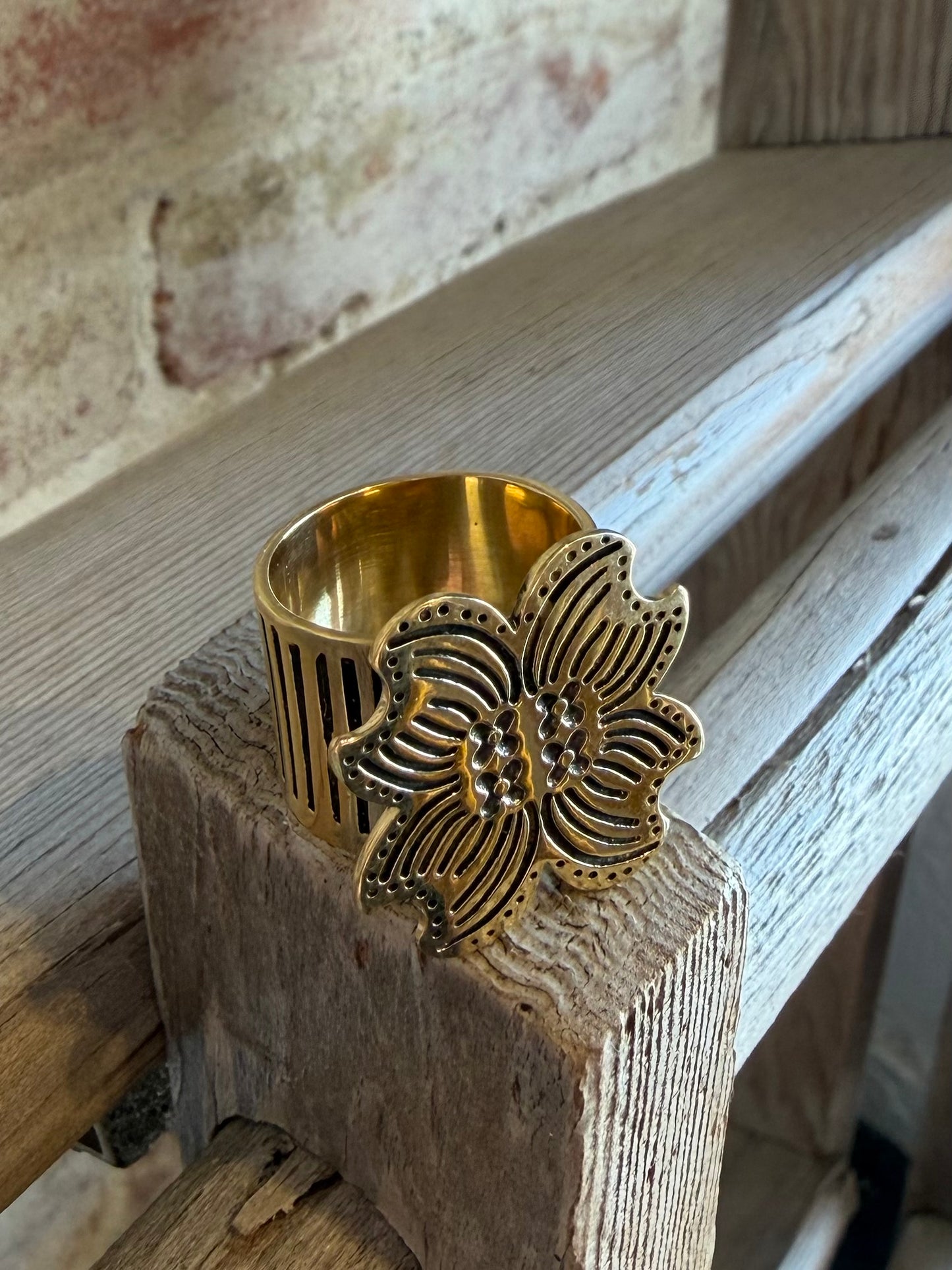 Amy Brass Bandana Slide
