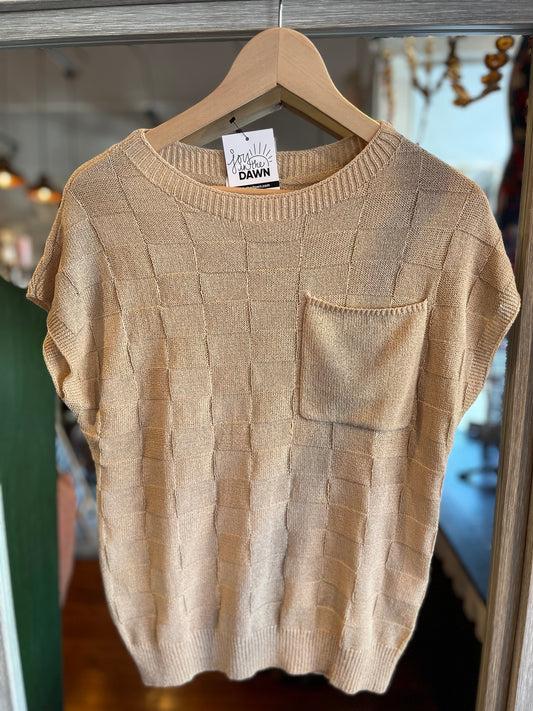 Neutral Pocket Sweater