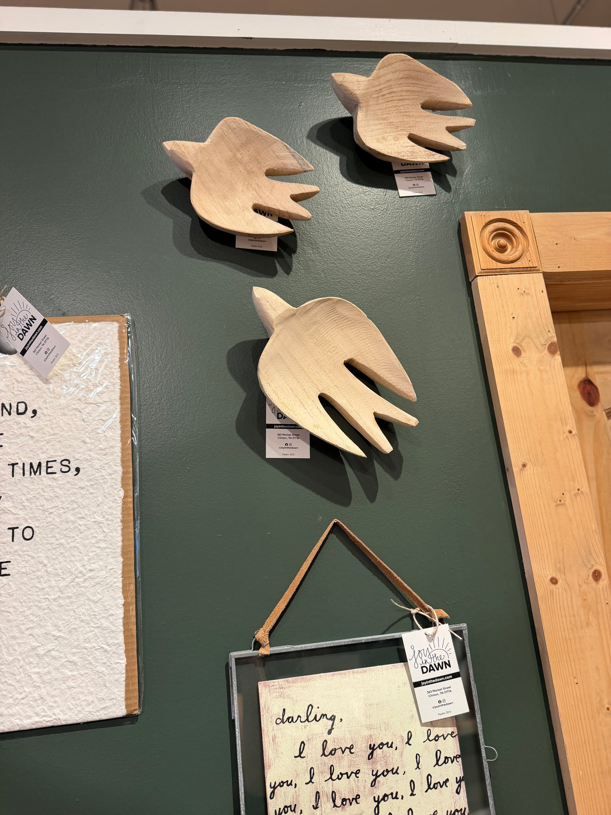 Hand Carved Wooden Bird- Medium