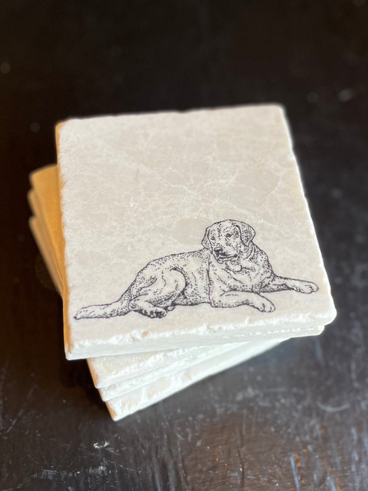 Labrador Retriever Marble Coaster