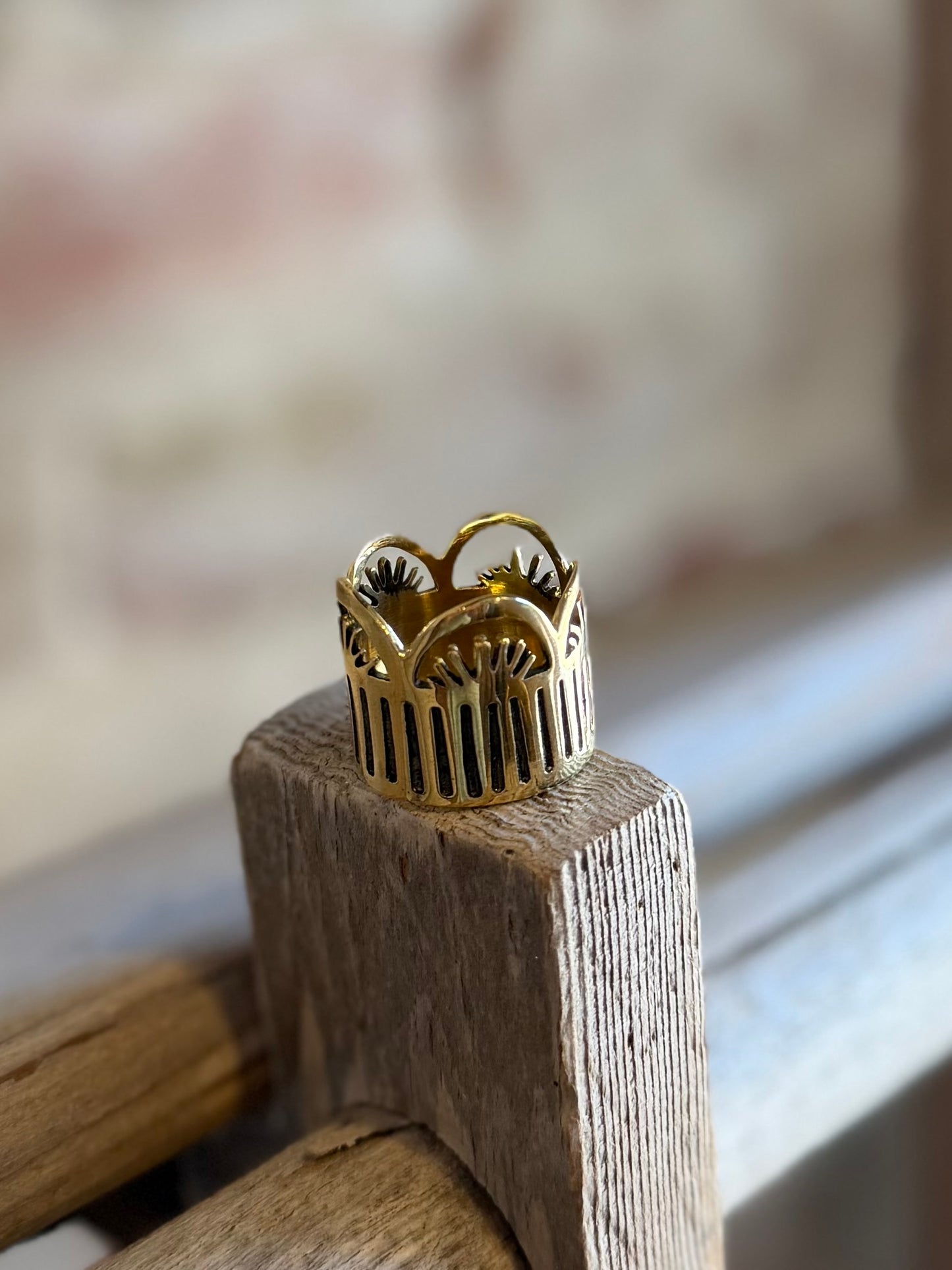 Leah Brass Bandana Slide