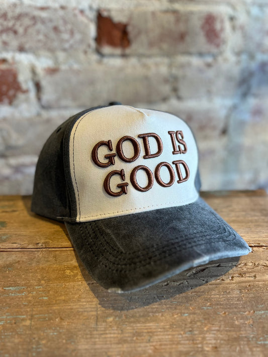 God is Good Hat - Brown