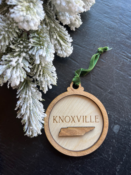 Knoxville TN Wood Ornament