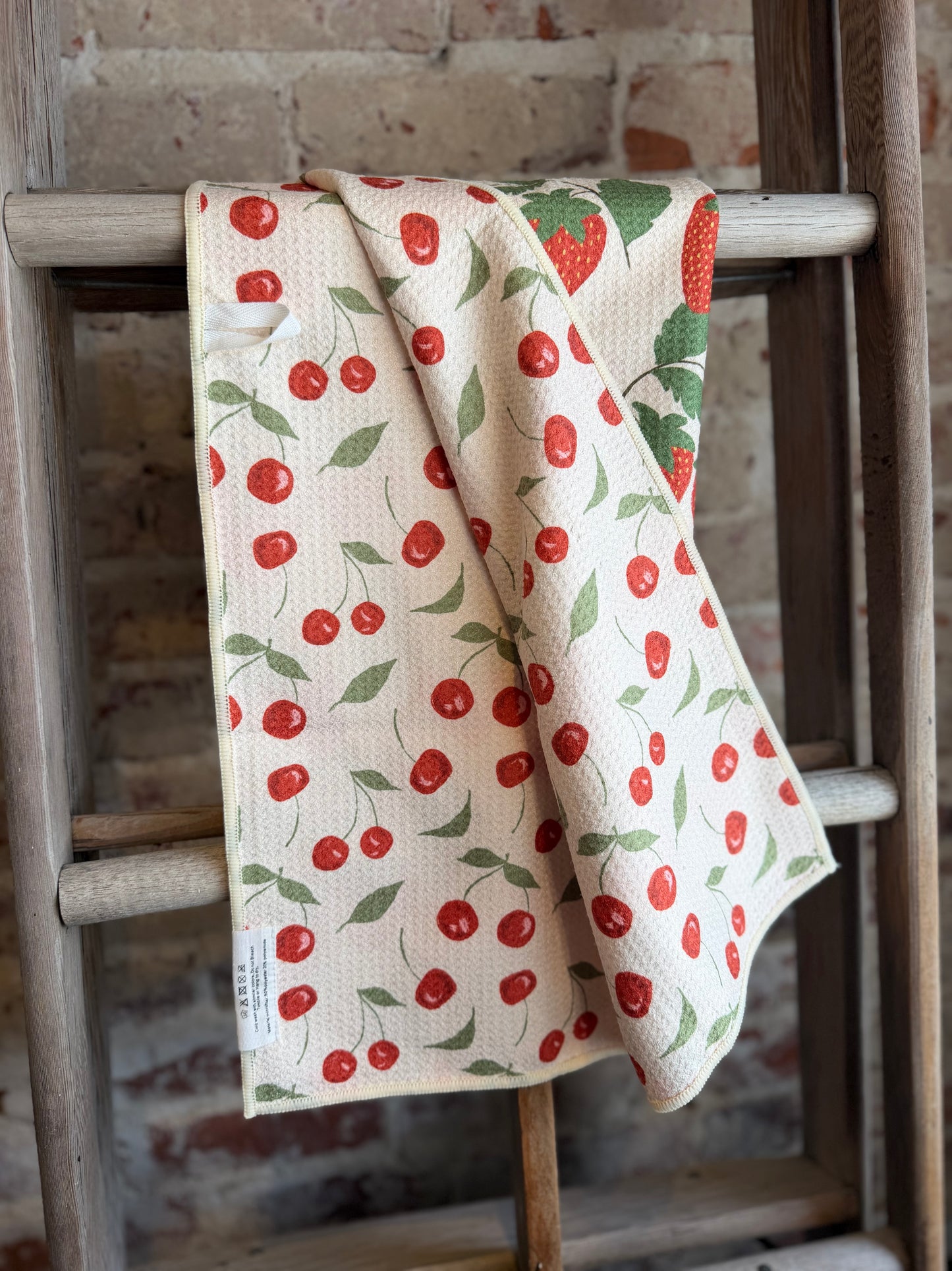 Berries & Cherries Reversible Hand Towel