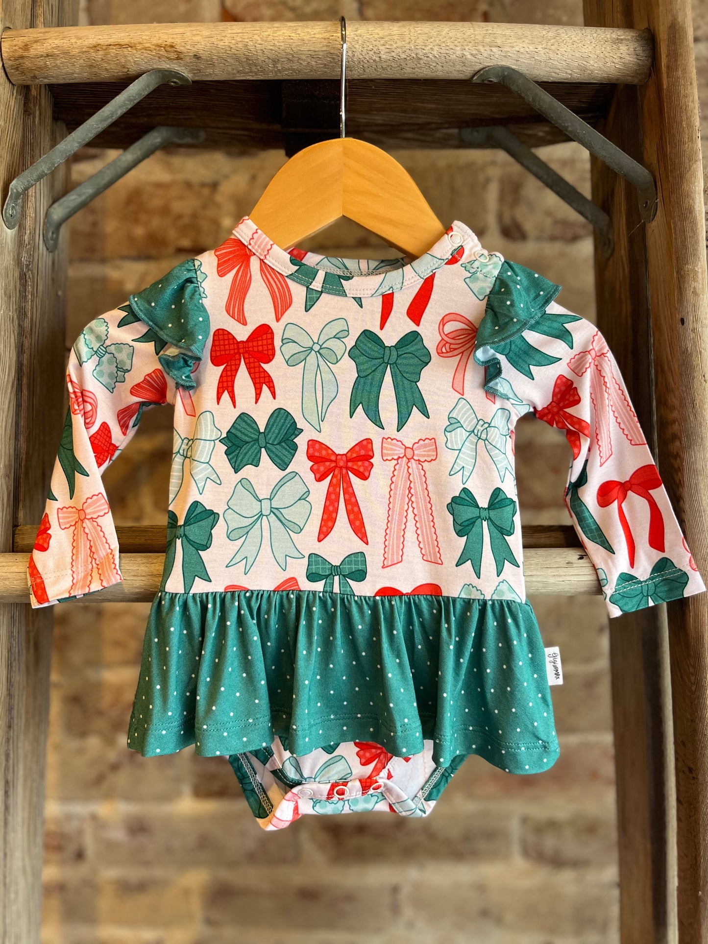 Christmas Bows Tutu Dress - Baby