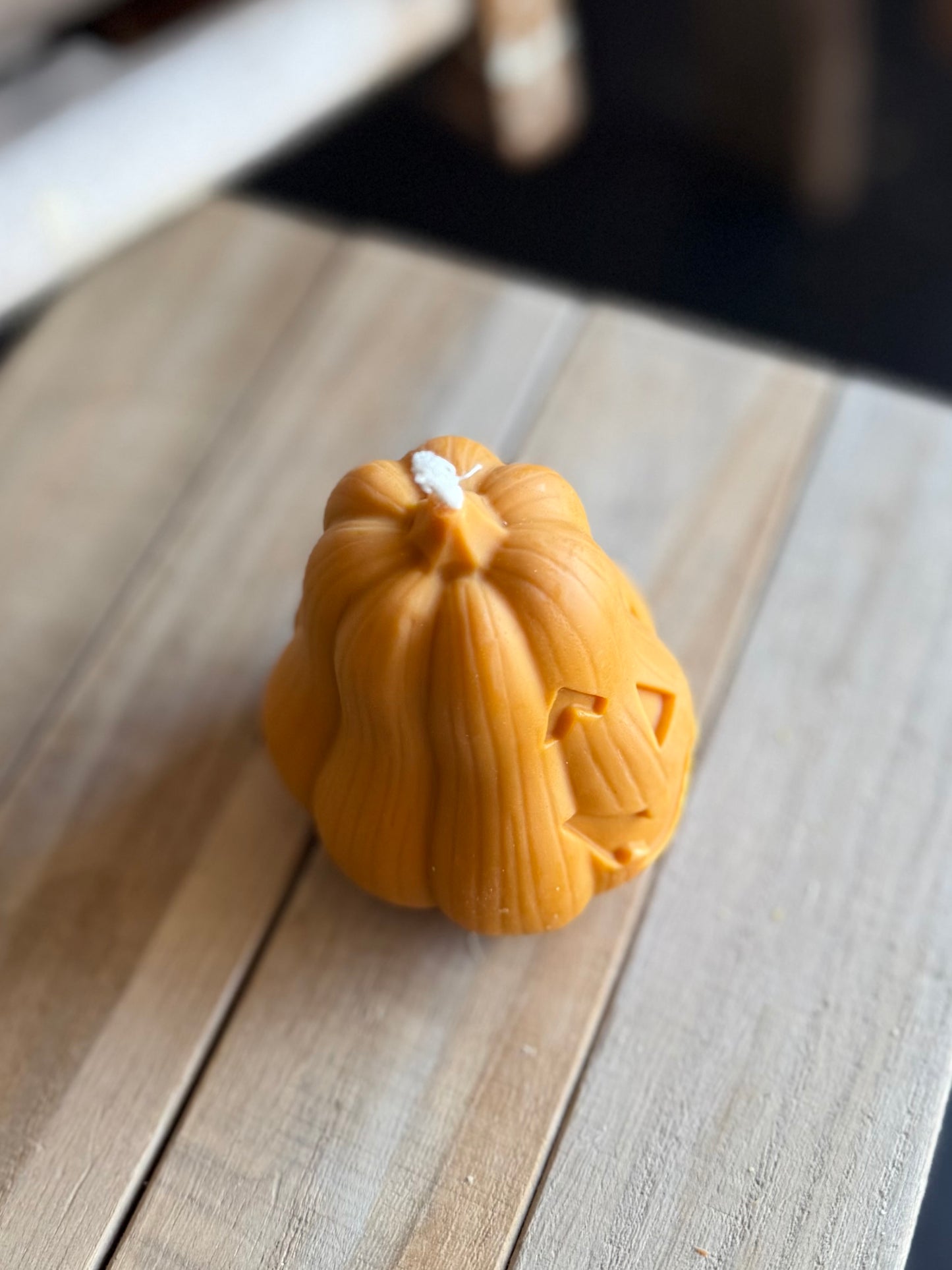 Jack-O-Latern Pumpkin Candle -Unscented