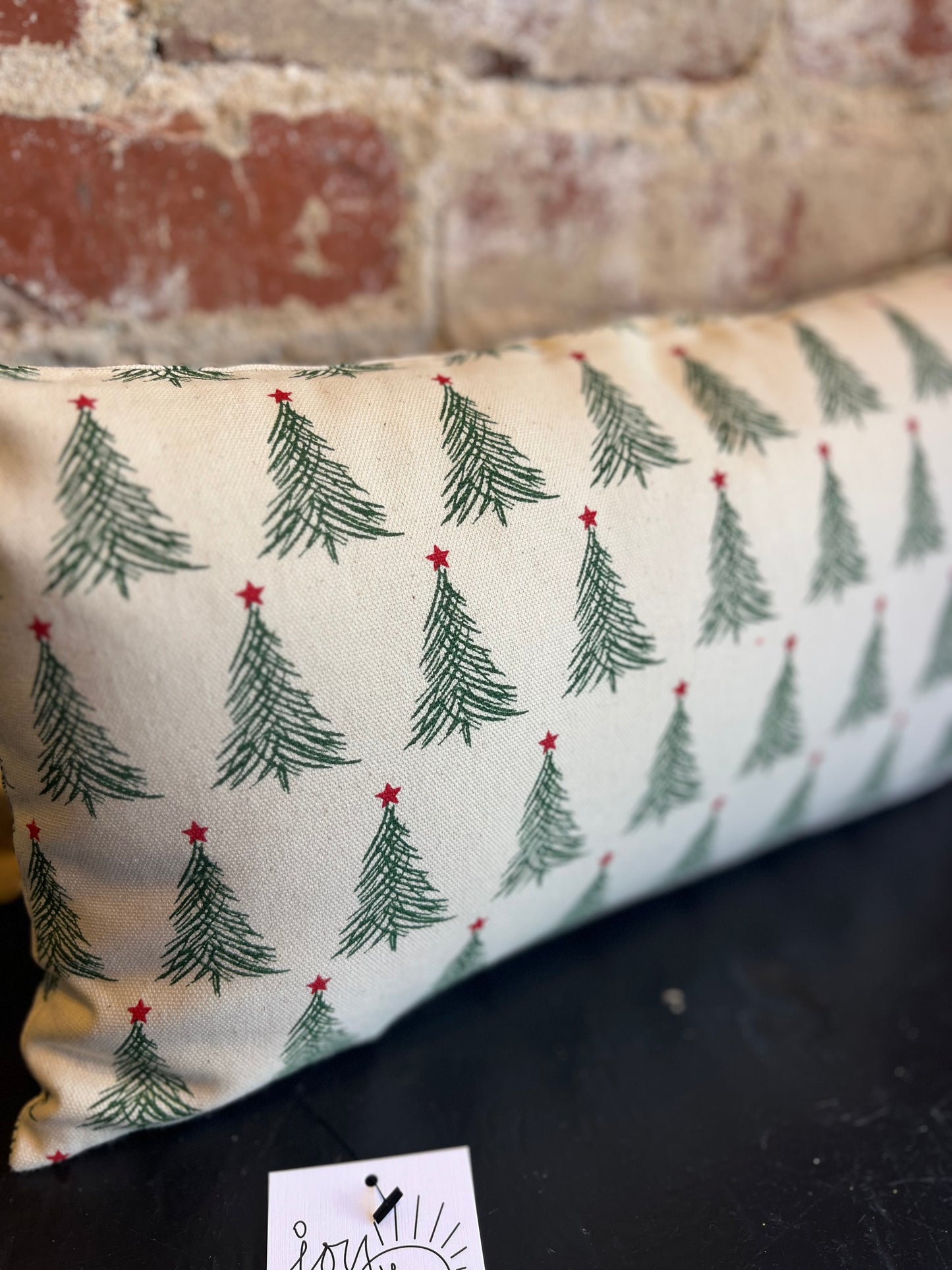 Stonewashed Evergreen Tree Pillow