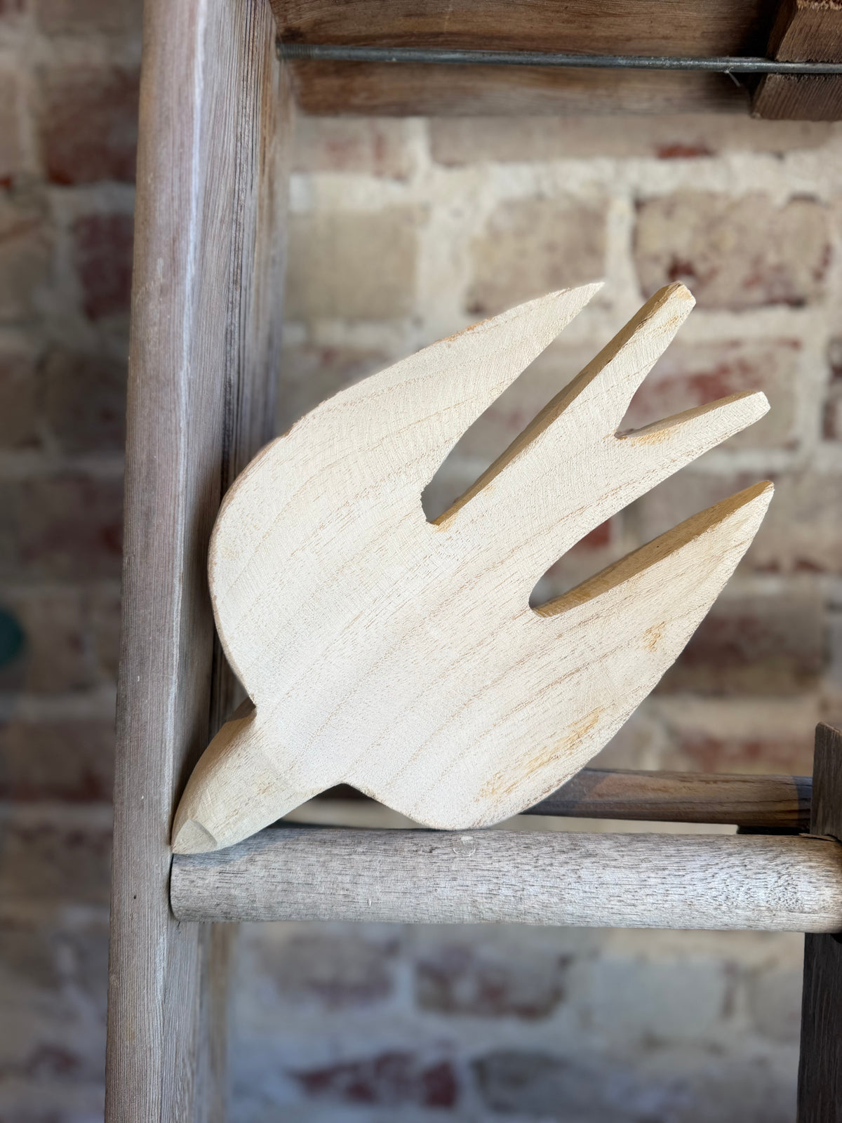 Hand Carved Wooden Bird- Medium