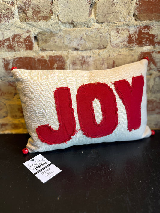 Joy Woven Bell Pillow