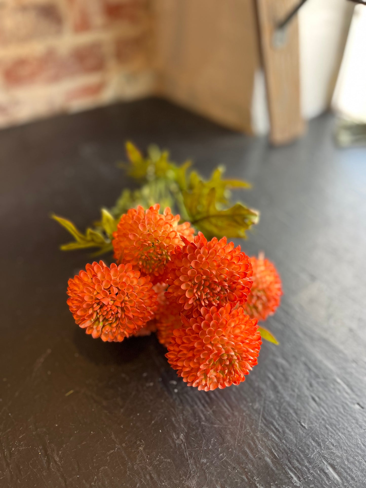 Artificial Dahlias- Orange