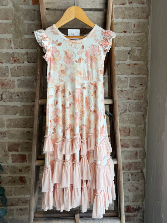 Blush Floral Dress - Toddler/Kids