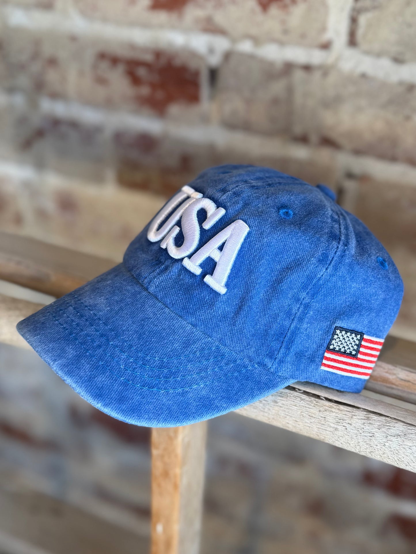 Kids USA Baseball Hat - Blue
