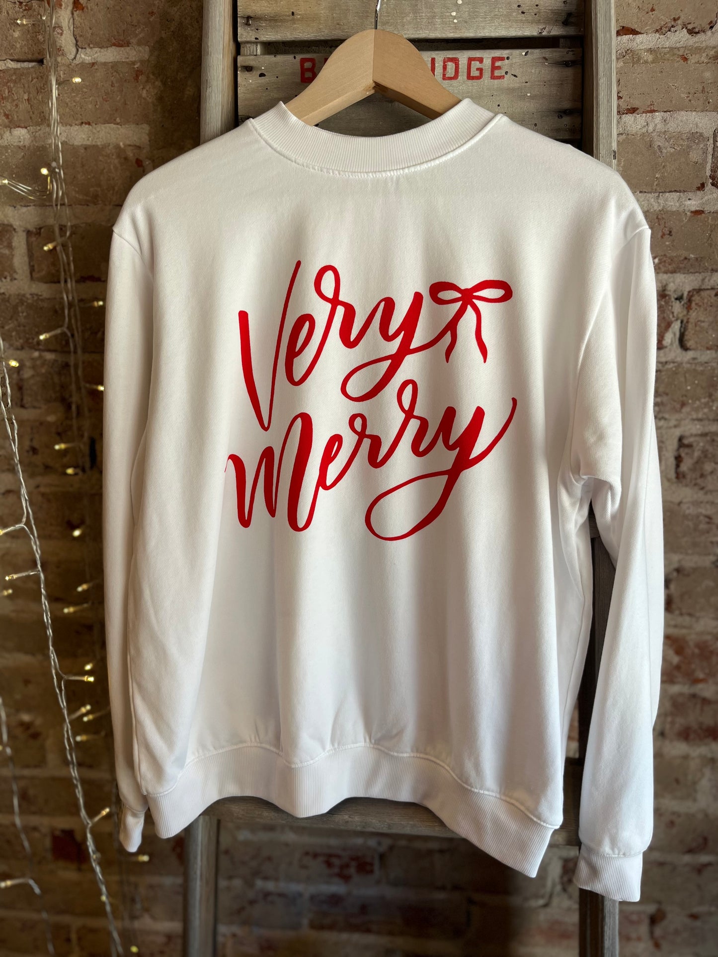 Very Merry Sweatshirt - White