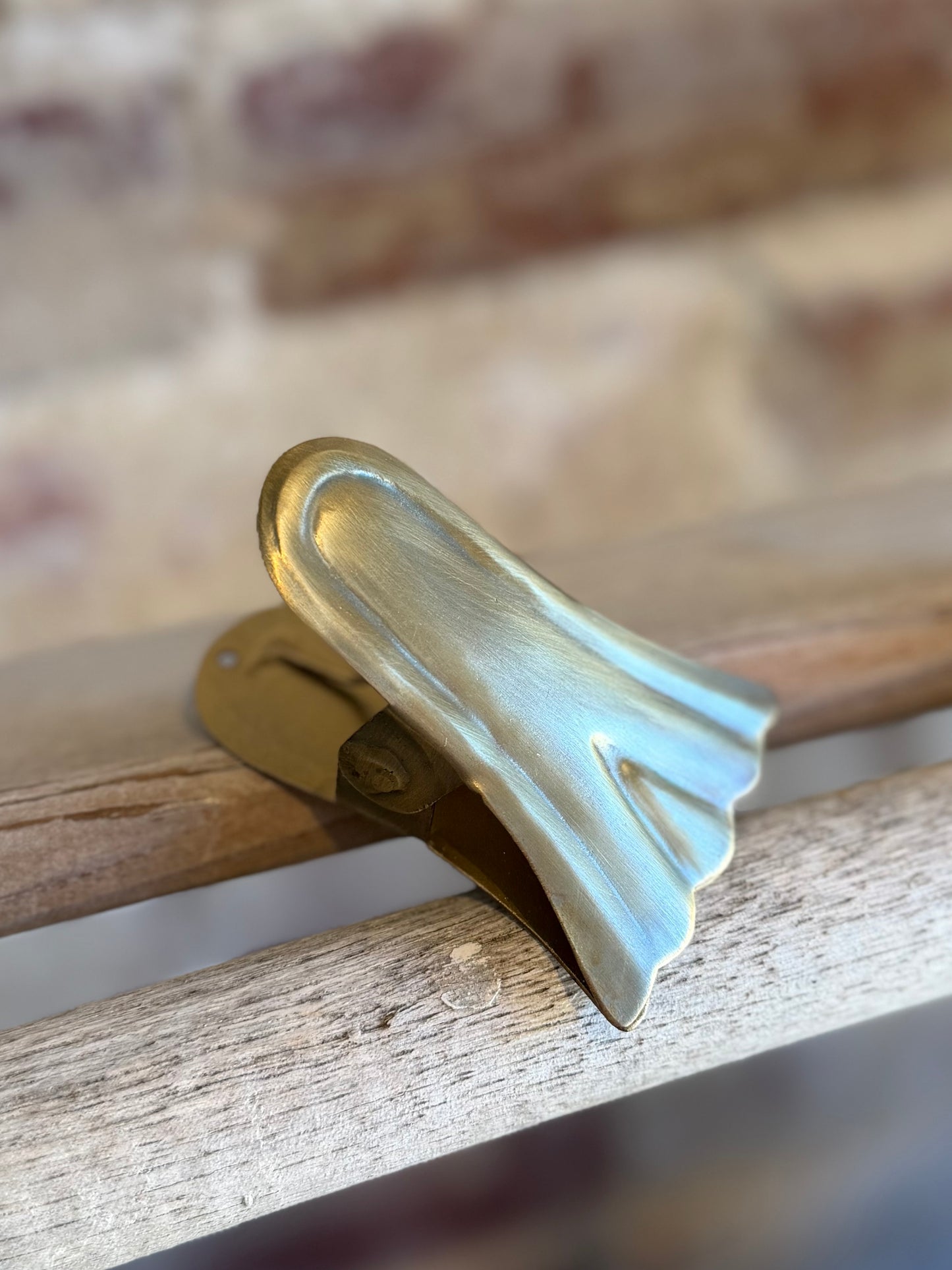Small Brass Metal Note Clip