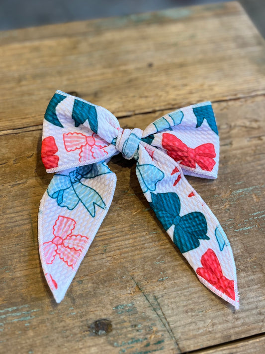 Christmas Bow Clip Bow