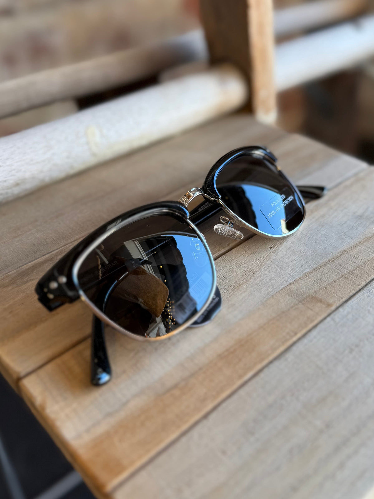 Weston Midnight Polarized Semi-Rim Sunglasses