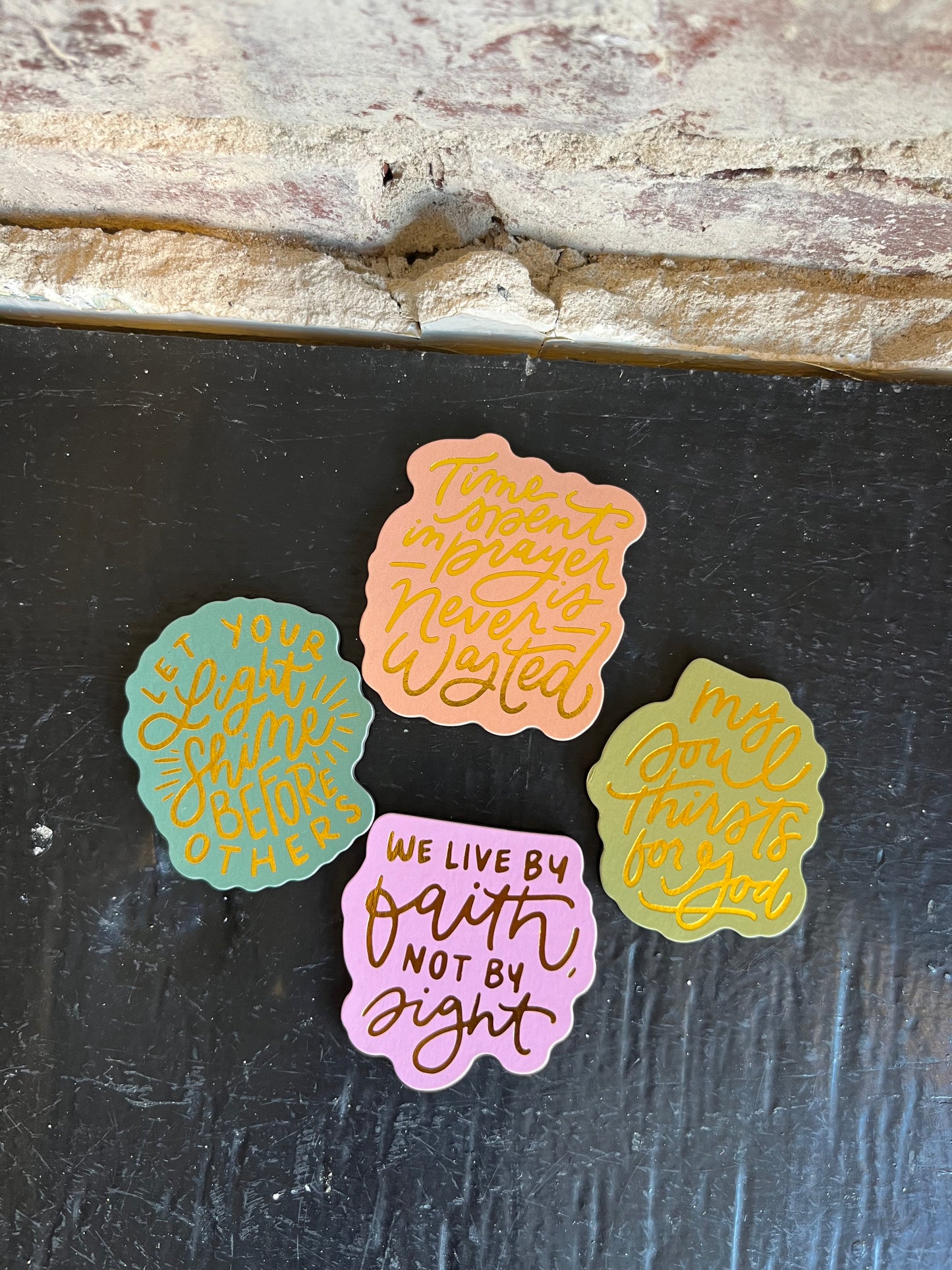 Walk By Faith Magnets - Set of 4